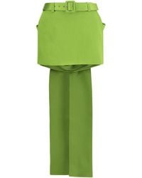 Self-Portrait - Satin Bow Mini Skirt - Lyst