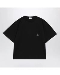 Versace - Cotton Jersey T-Shirt With Medusa Embroidery - Lyst