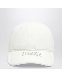 MM6 by Maison Margiela - Cream Baseball Cap With Numeric Logo - Lyst