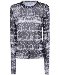 Maria Calderara - Loose T-Shirtgraphic Pattern Large Bi - Lyst
