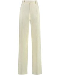 Bottega Veneta - Linen Trousers With Back Welt Pocket For - Lyst