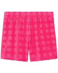 Tory Burch - Logo Cotton Shorts - Lyst