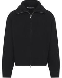 Studio Nicholson - Sandos Rib Zip Though Jumper - Lyst