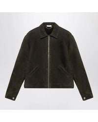 1989 STUDIO - Dark Shearling Jacket - Lyst