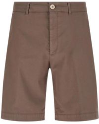 Brunello Cucinelli - Cotton Bermuda Shorts - Lyst