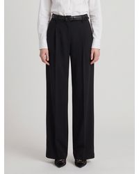 SUTTON NEW YORK - Straight Leg Canvas Trousers - Lyst