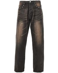 Obey - Studded Boxcar Straight Leg Jeans - Lyst