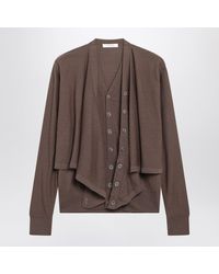 Lemaire - Trompe L'Oeil Cardigan - Lyst