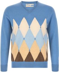 Ballantyne - 'Classic Diamond' Intarsia Sweater - Lyst