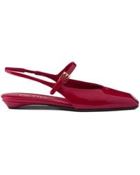 Prada - Mary Jane Patent Pointy-Toe Slingback Ballerina Flat - Lyst