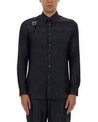 McQueen - Harness Shirt With T Buckle - Lyst