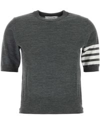 Thom Browne - Wool Crewneck Sweater - Lyst