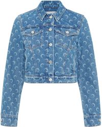 Marine Serre - Moon Laser Denim Jacket - Lyst