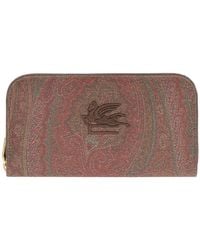 Etro - Coated Canvas Wallet - Lyst