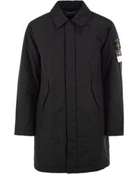 Stone Island - Micro Reps Padded Coat With Compass Badge - Lyst