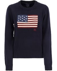 Polo Ralph Lauren - Flag Knit Jumper - Lyst
