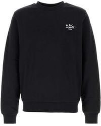 A.P.C. - Cotton Sweatshirt - Lyst