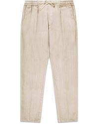 Cruna - Ecru Linen Trousers - Lyst
