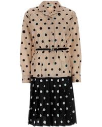 Fendi - Printed Silk Dress - Lyst