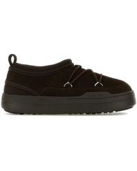 Moon Boot - Suede Mb Park Icon Slip Ons - Lyst