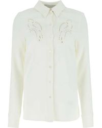 Stella McCartney - Ivory Stretch Viscose Shirt - Lyst