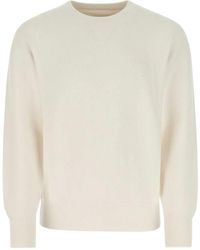 Prada - Ivory Stretch Cashmere Blend Sweater - Lyst