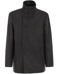 Herno - Double-Breasted Coat - Lyst