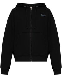 KENZO - Logo Cotton Hoodie - Lyst