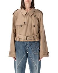 JW Anderson - Cropped Trench Coat - Lyst
