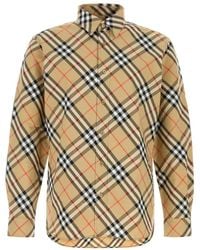 Burberry - Printed Poplin Shirt - Lyst