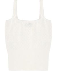 JW Anderson - Top With Bow Main: Viscose Tops - Lyst