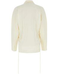 Kiko Kostadinov - Ivory Satin Shirt - Lyst