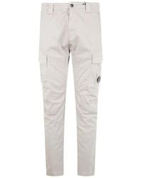 C.P. Company - C.P.Company Lens Detail Cotton Trousers - Lyst
