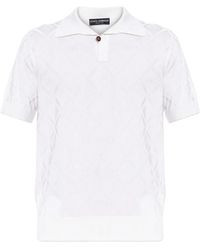 Dolce & Gabbana - Short-Sleeve Polo Shirt - Lyst