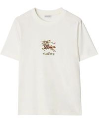 Burberry - T-Shirt With Print - Lyst