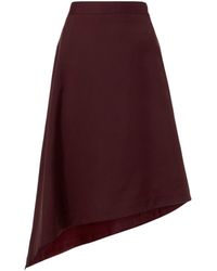 Bottega Veneta - Grape Wool Skirt - Lyst