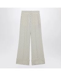 Valentino - Ivory Supergran Trousers With Plusdepois Print - Lyst