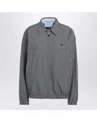 Prada - Reversible Light Jacket With Check Pattern - Lyst