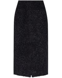 Balenciaga - Tweed Midi Skirt - Lyst