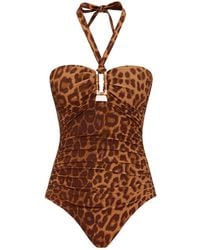 Zimmermann - Halter Neck Swim Top With Removable Soft Cups - Lyst