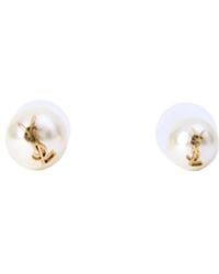 Saint Laurent - Asymmetric Earrings Cassandre - Lyst