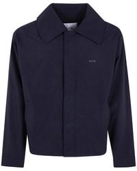 Arte' - Big Collar Nylon Jacket - Lyst
