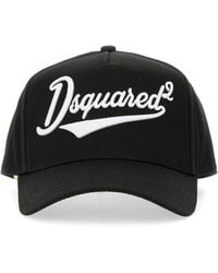 DSquared² - Adjustable Curved Brim Embroidered Baseball Cap - Lyst