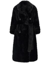 BB COUTURE - B&B Couture 'Jackie' Eco-Fur Trench Coat - Lyst