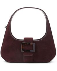 Roger Vivier - Kraft Bordeaux Belle Turtle Hobo Mini Bag - Lyst