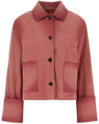 Loewe - Leather Jacket - Lyst