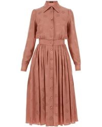 Dolce & Gabbana - Dolce & Gabbana Abito Manica Lunga Logo - Lyst