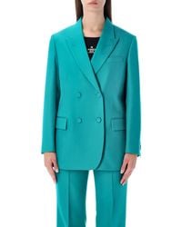 Fendi - Wool Double-Breasted Blazer - Lyst