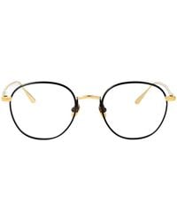 Linda Farrow - Yellowgold//Optical Titanium Glasses - Lyst