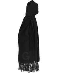 Ganni - Maxi Logo Scarf - Lyst